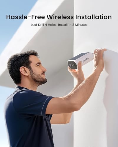 AOSU 2K Solar Security Cameras Installation Kit