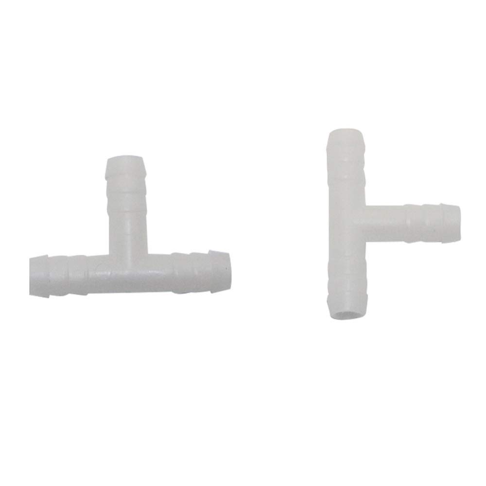 Raccordo rapido for Acqua a T con Attacco rapido for Acqua con Attacco rapido da 10 mm for Agricoltura, Giardino, irrigazione Automatica, divisore for Tubo Flessibile, 200 Pezzi