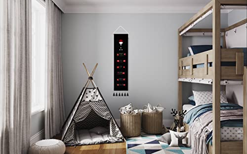 Weebnation Poster - Uchiha Hanging Canvas Wall Art Banner From Manga Series | Quality Wall Hanging Tapestry Decoration For Anime Fans | 40 X 135 Cm #TOP6