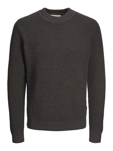 Pull en tricot gaufré de qualité supérieure et finitions soignées homme
