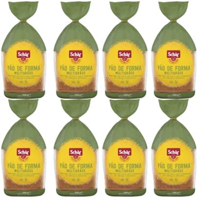 Kit com 8 Pacotes de Pão de Forma Multigrãos sem Glúten de 200g c...