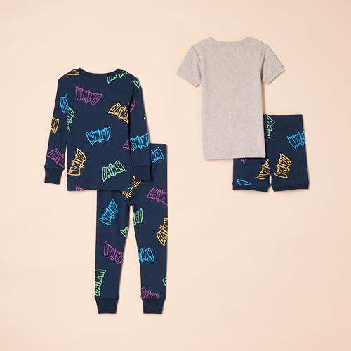 Image of Amazon Essentials Babies, Toddlers and Boys' Snug-Fit Cotton Rib Pajama Sleepwear Sets, Multipacks