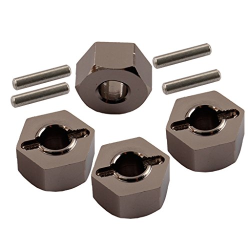 Yiguo Titanium 12mm Aluminum Hex Wheel Hub Mount and Pins compatiable for 1:10 Slash 4X4