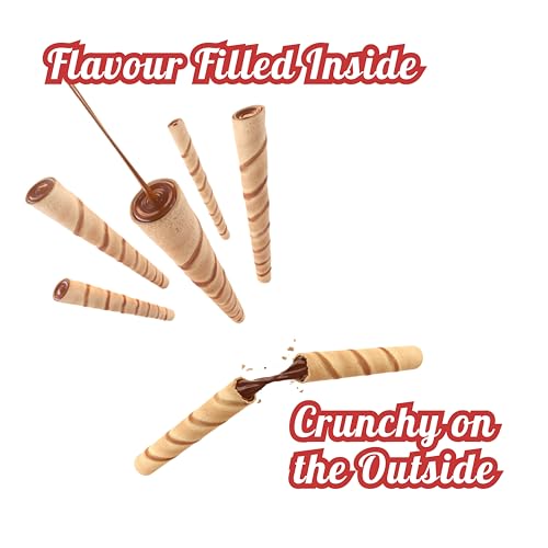 Image of PICKWICK Chocolate & Strawberry Flavoured Wafer Rolls - Combo Pack, 150gm x 2 Jar | Indulge in our crispy, cream biscuit snacks-perfect for both kids and adults.