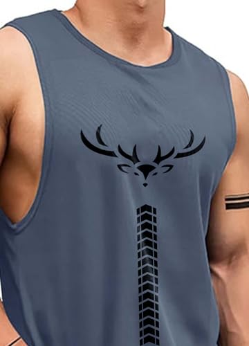 Image of AUSK Vest for Men || Gym Sports Men Tshirt || Summer wear Regular Fit T-Shirt for Men