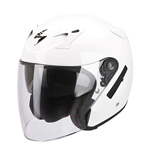 Casque de moto Scorpion Exo 200 solid blanc taille XL pour motard