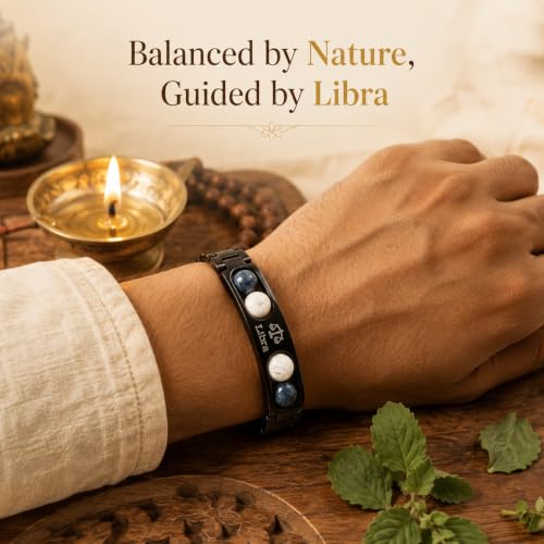 Image of Gratify Birth Crystal Metal Rashi Bracelet for Men & Women | Natural Gemstone Bracelet | Adjustable Spiritual Crystal Bracelet | Includes Authenticity Certificate | Gift for Astrology Lovers