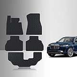 TOUGHPRO Floor Mats Accessories Set for BMW X7 2nd Row Bench All Weather Heavy Duty Black Rubber (Made in USA) 2019 2020 2021 2022 2023 2024 2025 2026 (1st + 2nd + 3rd Row)