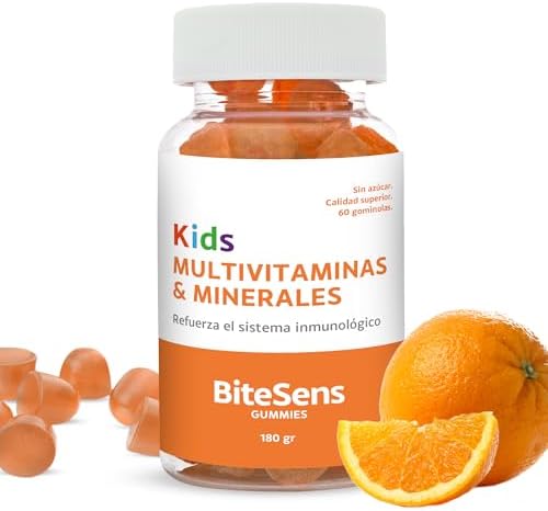 Multivitaminas Infantil en Gominola. Con Vitaminas A, D, E, C, B6...