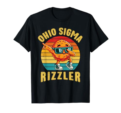 Ohio Sigma Rizzler Nugget de pollo Comida divertida Rizz Camiseta