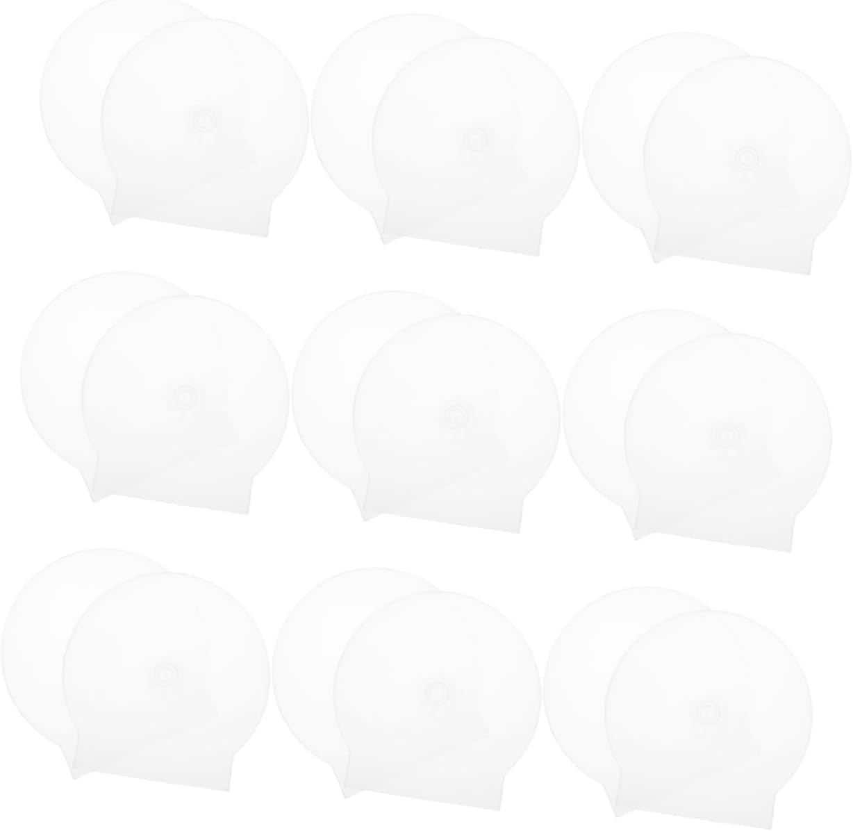 ERINGOGO 50Pcs Plastic Cases Transparent Storage Half Boxes for Organization Lightweight and Stackable for Home