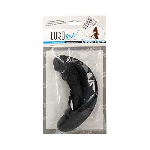 Eurostil relleno moño grande alargado negro