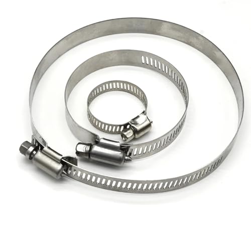 Braçadeiras de mangueira de aço inoxidável, 8mm ~ 120mm, ajustável, tri engrenagem, tubo de combustí