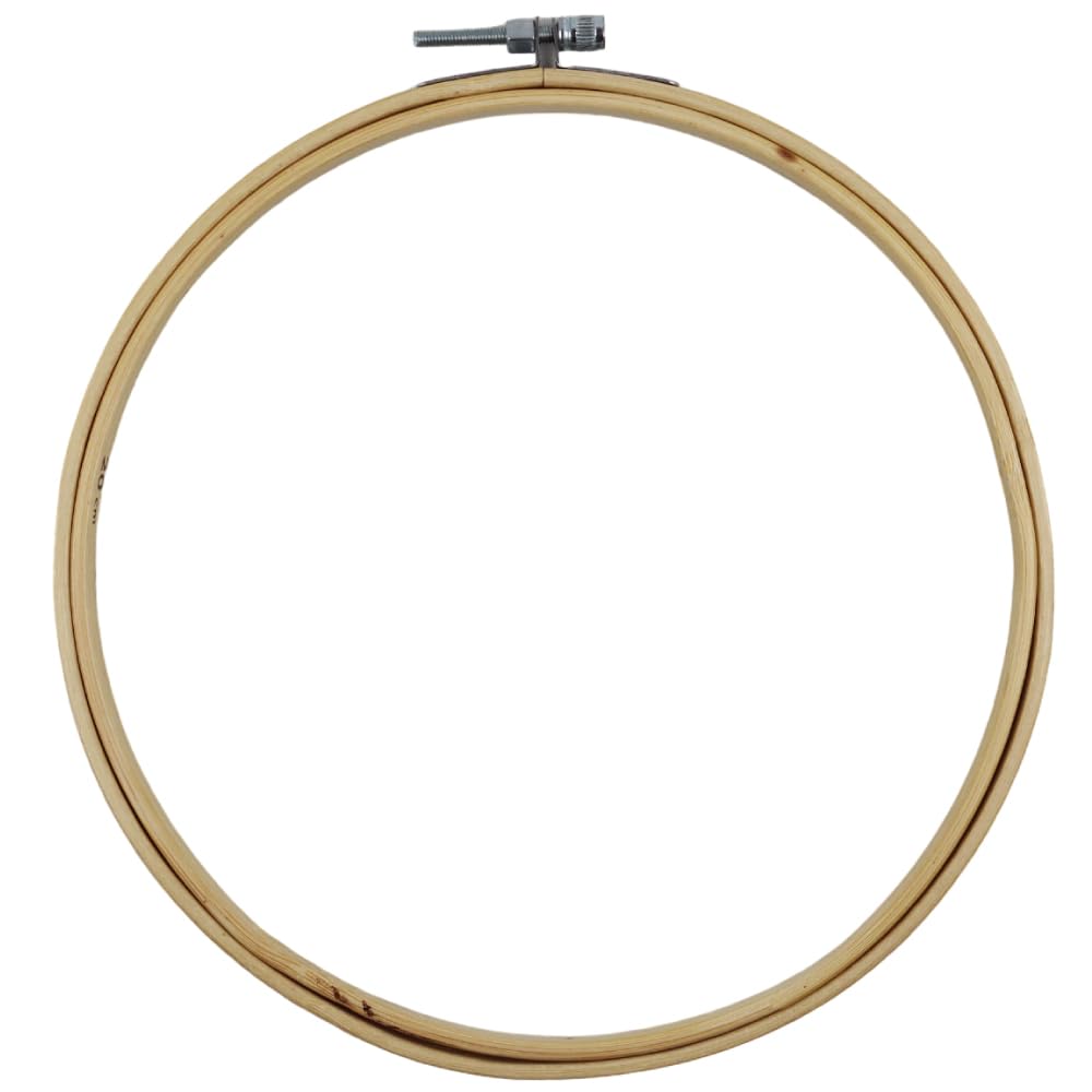 Amazon.co.jp: 20cm 竹製 刺しゅう枠 刺繡枠 刺繍 丸型 丸 円形 ネジ式