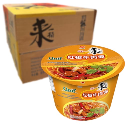 Tongyi Noodles Istantanei di Manzo 12x110g