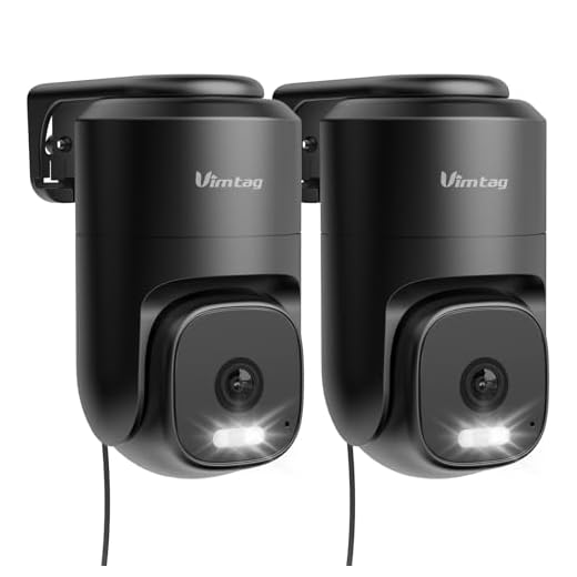VIMTAG 2.5K Outdoor Pan/Tilt Security Camera