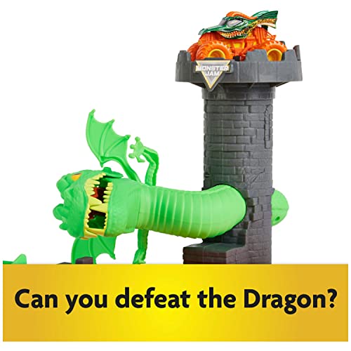 image for Monster Jam, Dueling Dragon Playset with Exclusive 1:64 Scale Dragon M
