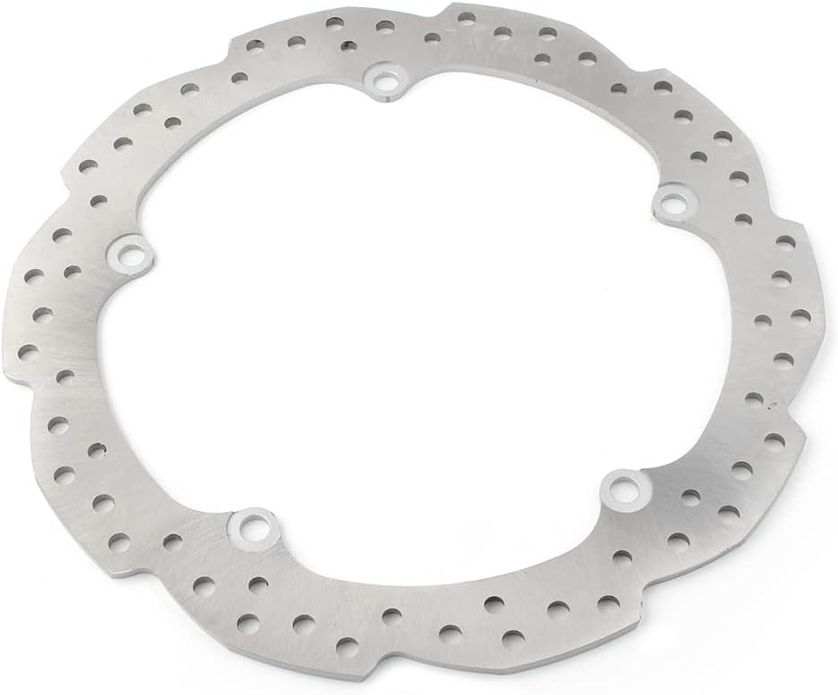 SIKUAI 1PC Stainless Steel Motor Floating Disc Rotors Front Brake Rotors For HONDA NC700X NC700S 2012-2013, CTX700D CTX700N 2014-2015, NC750S NC750X 2014-2018 Silver