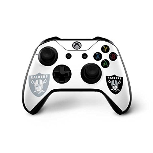 Skinit Decal Gaming Skin Compatible with Xbox One X Controller - Officially Licensed NFL Las Vegas Raiders Double Vision Design