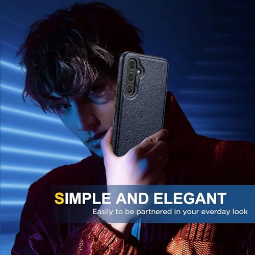 Image of MOBILOVE PU Leather Flexible Back Case Cover for | Samsung Galaxy S24 Plus 5G (Blue)