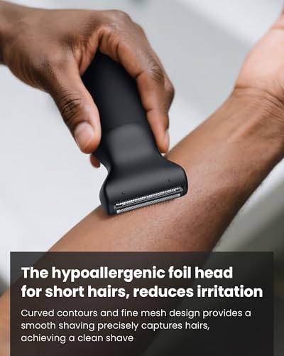 Afeitadora Corporal Masculina Depiladora Corporal Hombre: IFANZETECH Maquina Depilar Hombre con 2 Cuchilla Cerámica Desmontable para Axilas, Pecho, Piernas y Genitales, IPX7 Impermeable, Seco y Húmedo - imagen 8