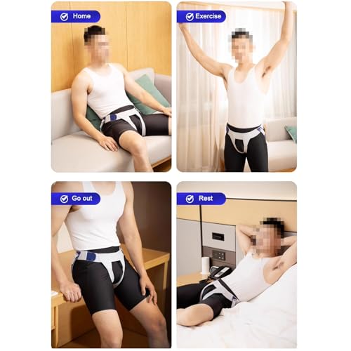 Faja para Hernia Inguinal con 4 Almohadillas de Compresión Pequeña miniatura 6
