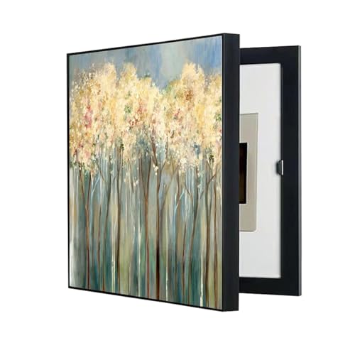 AWSAD Copertura Del Quadro Elettrico, Meter Scatola Contatore Elettrico Pittura Decorativa, Scatola Del Contatore Elettrico Decorazione(A,40X50CM/15.7x19.6in)