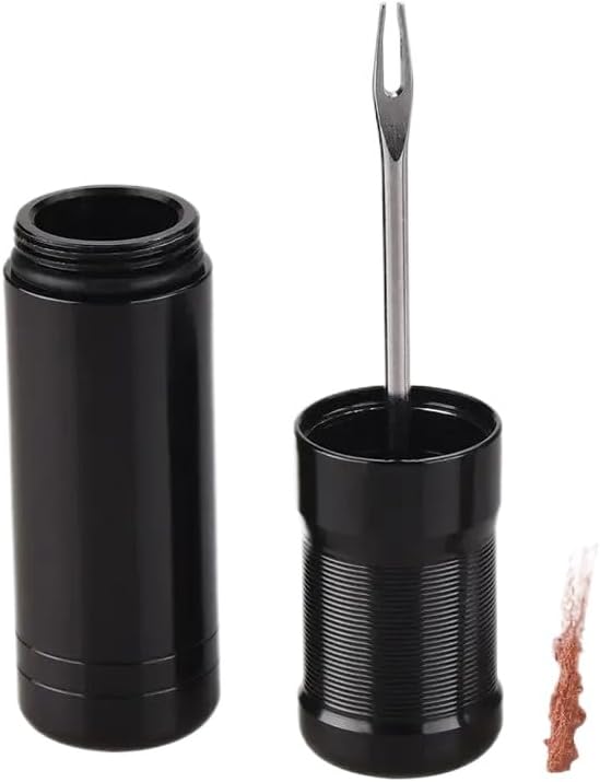 Tire Repair Kit with Plug Stopper Rubber Strips and Insertion Tool Compatible with Road MTB Bicycle Tubeless Tires