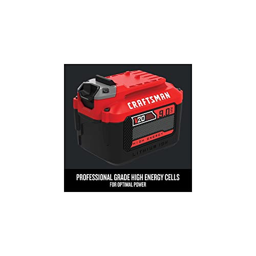 Image of CRAFTSMAN V20 Lithium Ion Battery for Power Tools, 9 Ah, LED Charge Indicator (CMCB209)