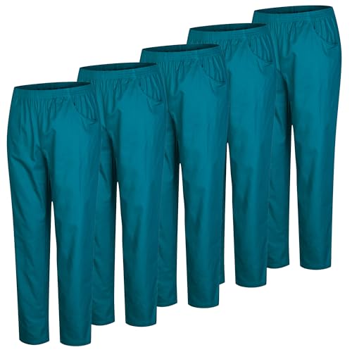 MISEMIYA Paquetes de 5 Unidades - PANTALÓN Sanitarios Unisex Cintura ELÁSTICA UNIFORMEES Sanitarios 5-8312