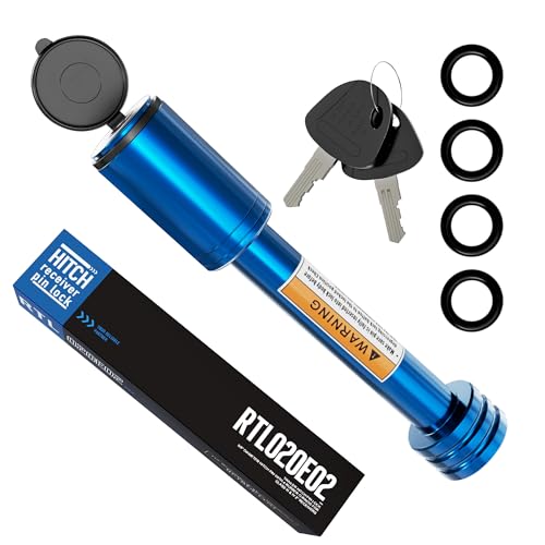 Image of RETRUE Trailer Locking Hitch Pin, 5 /8 inch Pin, Fit 2 inch Receiver, Blue