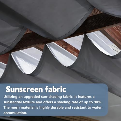 Voile d'ombrage 100 x 910 cm imperméable et résistant aux UV - 5