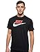 Nike Sportswear Men's T-Shirt, Crew Neck Shirts for Men with Swoosh, Black/University Red/White, M
