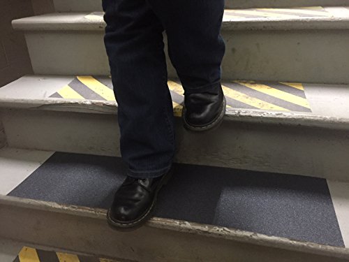 Anti Slip Traction Tape Black Roll Safety Non Skid Self Adhesive Silicon Carbide Sticky Grip Safe Grit 12" X 5', 10', 20', 30', 40', 50' (12" X 20', Without Tool) #TOP3