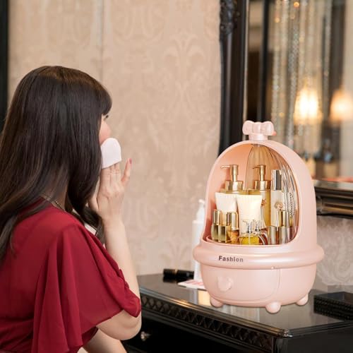 Étui de maquillage compact pour petits espaces et plans de travail encombrés