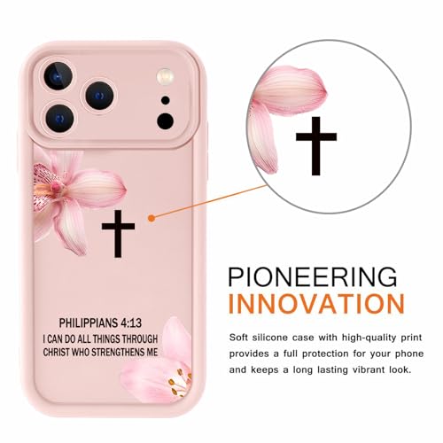 Coque iPhone 17 Pro chrétienne esthétique : cadeau idéal en TPU souple - Lot de 2 - 3