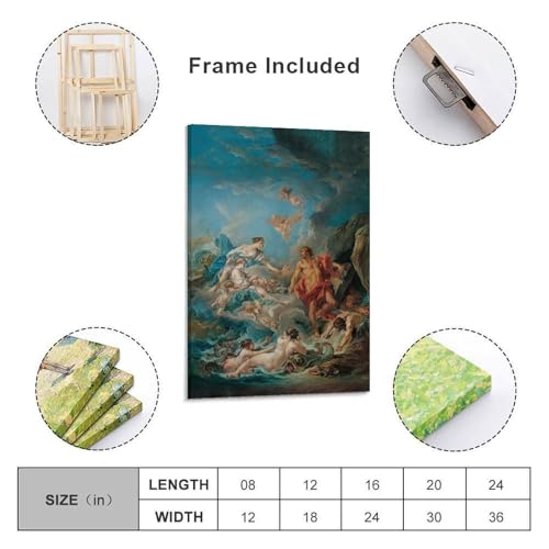 Affiche Junon Told Eolus toile murale 60x90 cm pour salon