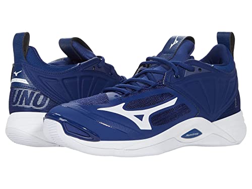 Mizuno Damen Wave Momentum 2 Volleyball-Schuh, Marineblau/Weiß, 41 EU