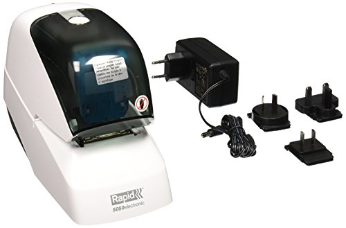 Grapadora eléctrica Rapid 5050 con tecnología antiatasco para archivo de documentos