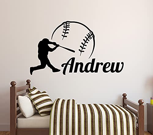 Vinilo decorativo personalizado para pared de béisbol