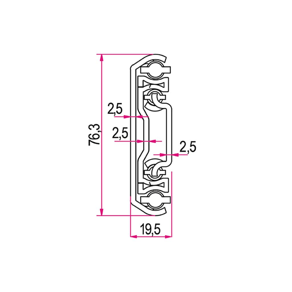 Serie 85 - Guide Telescopiche portata 200 kg (500 mm)