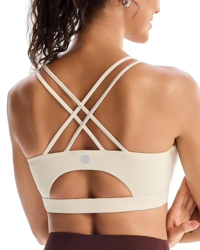 Image of RUNNING GIRL Sports Bras for Women,Padded Sports Bra Tank Top Sexy Crisscross Back High Impact Longline Workout Yoga Bra