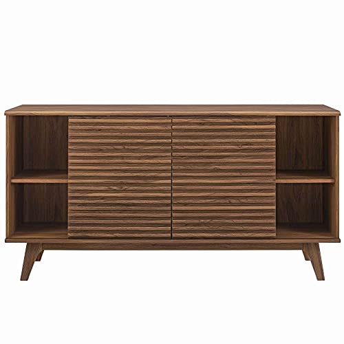 Modway Render 63" Mid-Century Modern Sideboard Buffet Table Or Tv Stand In Walnut #TOP5