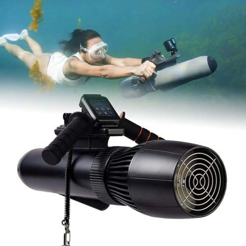 GEJLELDS Scooter Subacqueo, Booster per Nuoto Subacqueo, Set di Propulsori Subacquei Senza Spazzole da 130 Minuti, Scooter Elettrico Subacqueo da 10 Km/H, per Piscina per Sport Acquatici,10000mAh