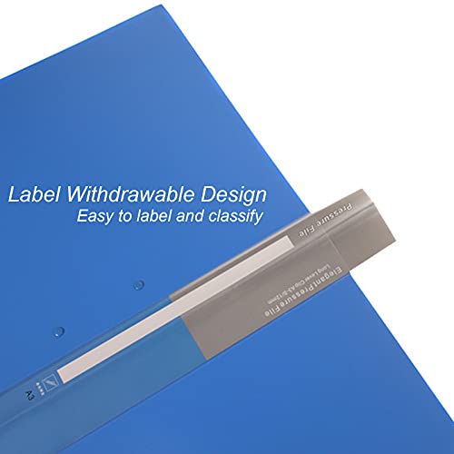 6 Pack Plastic Punchless Binder, A4 Size Single Strong Clip File Folder Report Cover 8.5 X 11 Inch Portfolio Clipboard With Spring Clamp, Clipboard Portfolio, Blue, Padfolio With Clipboard #TOP4