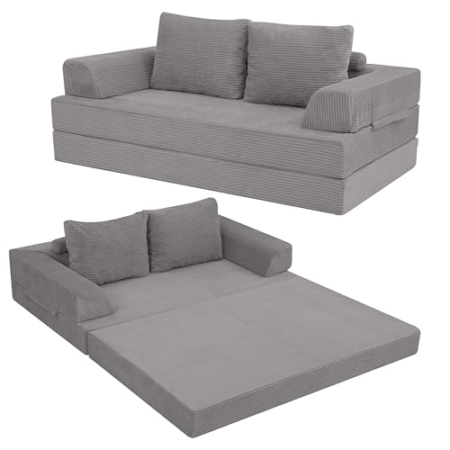 MeMoreCool Sofá Cama Desmontable de Terciopelo