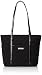 Vera Bradley Small Trimmed Vera Tote , Classic Black W Black, One Size