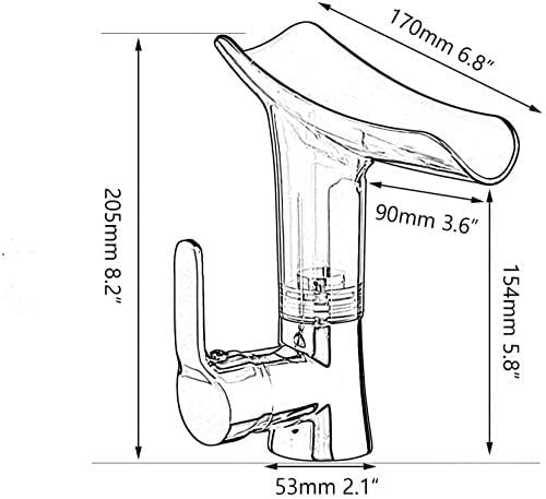 Mitigeur laiton chrome cascade pour evier et vasque pivotante