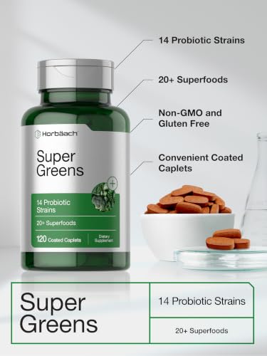 Horbäach Super Greens Supplement Caplets