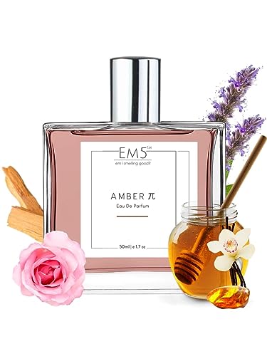 Image of EM5 Amber π Unisex Perfume | Amber Warm Spicy | EDP Spray for Men & Women | Strong and Long Lasting Fragrance | Luxury Gift for Men /Women
